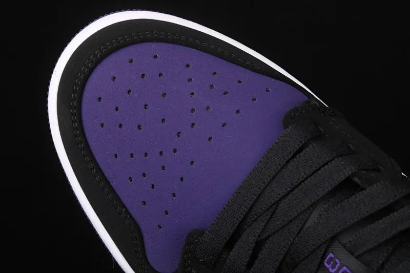 All categories Air Jordan Jordan series basketball shoes Air Jordan 1 Low New version Air Jordan 1 Low Court Purple AJ1 Joe 1 low top suede black purple toe 553558-125